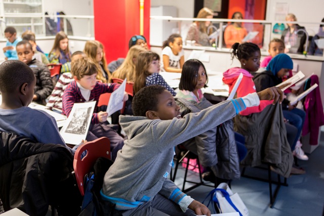 Photo of students participating in a masterclass.