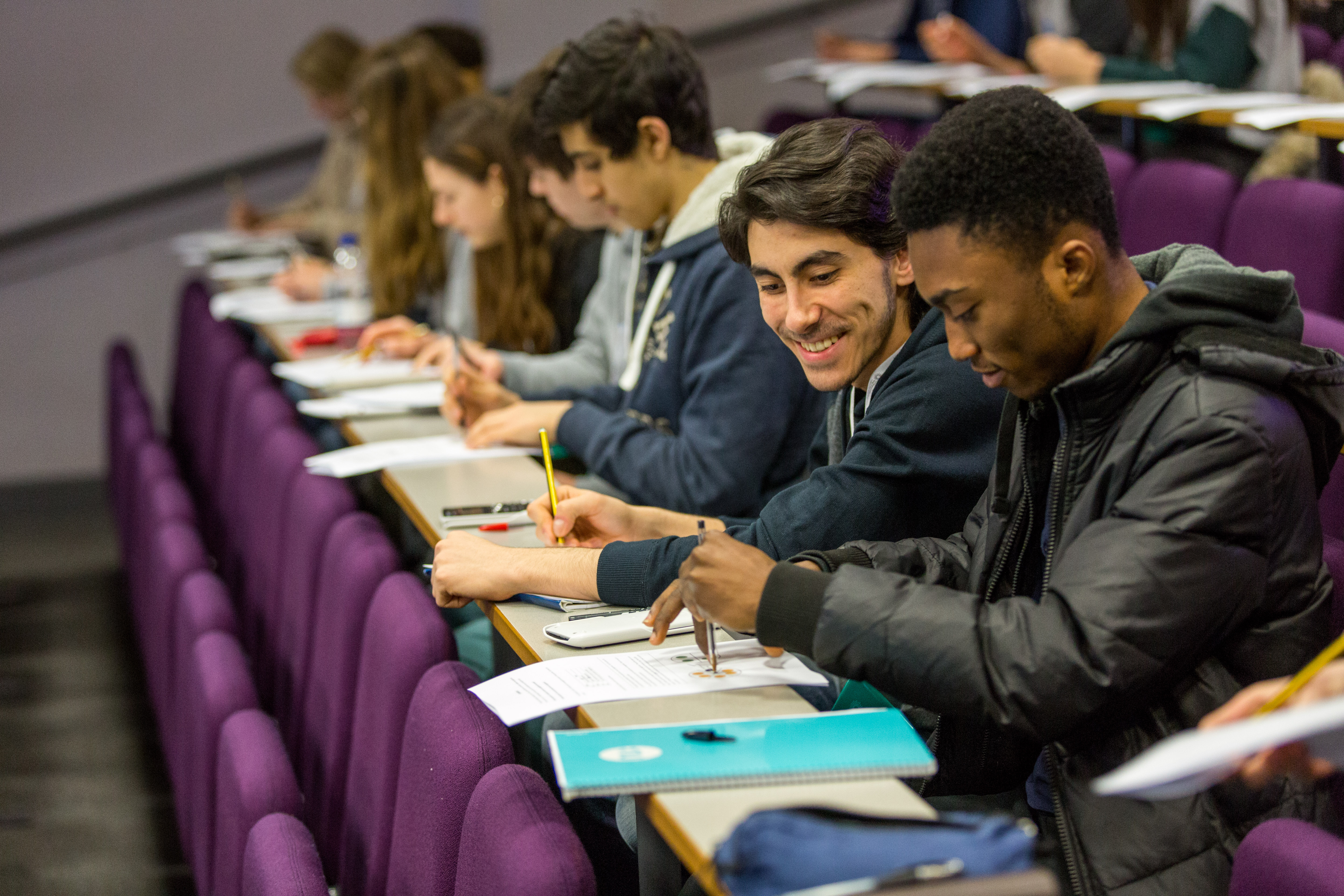 Photo of students participating in a masterclass.